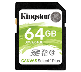 მეხსიერების ბარათი KINGSTON FLASH CARD SDS2/64GB SDHC 100RiMart.ge