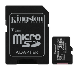 მეხსიერების ბარათი KINGSTON FLASH CARD 256GB MICROSDXC CANVAS SELECT PLUS 100R A1 C10 CARD + ADAPTER (SDCS2/256GB)iMart.ge