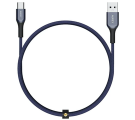 USB კაბელი AUKEY KEVLAR (CB-AKC1-BL) USB-A/USB-C 1.2 M BLUEiMart.ge