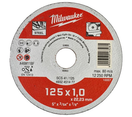 ლითონის საჭრელი დისკი MILWAUKEE SCS 41/125х1iMart.ge