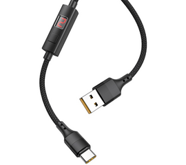 USB კაბელი HOCO S13 CENTRAL CONTROL TIMING CHARGING DATA CABLE FOR TYPE-CiMart.ge