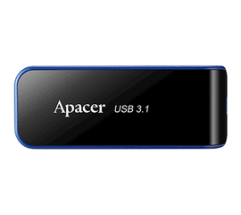 FLASH  მეხსიერების ბარათი APACER USB3.1 GEN 1 FLASH DRIVE AH356 16GB BLACK AP16GAH356B-1iMart.ge