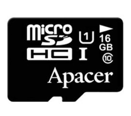 მეხსიერების ბარათი APACER AP16GMCSH10U1-R MICROSDHC UHS-I CLASS 10 16GBiMart.ge
