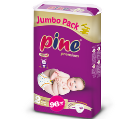ფაინის ბავშვის საფენი PINE MINI JUMBO (S2, 3-6 KG)iMart.ge