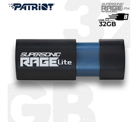 USB ფლეშ მეხსიერება PATRIOT SUPERSONIC RAGE LITE 32GBiMart.ge