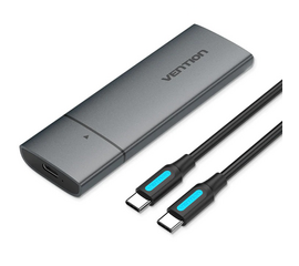 გარე მყარი დისკის ჩასადები VENTION KPGH0 M.2 NVME SSD ENCLOSURE (USB 3.1 GEN 2-C) GRAYiMart.ge