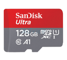 მეხსიერების ბარათი (ჩიპი) SANDISK 128GB ULTRA MICROSD/HC UHS-I CARD 140MB/S CLASS 10 SDSQUAB-128G-GN6MNiMart.ge