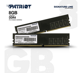ოპერატიული მეხსიერება PATRIOT SL 8GB DDR4 3200MHZ CL22iMart.ge