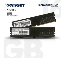 ოპერატიული მეხსიერება PATRIOT SL 16GB DDR5 5200MHZiMart.ge