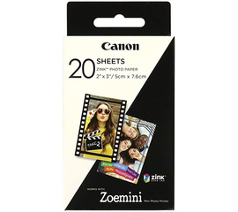 პორტატული ფოტო პრინტერის ქაღალდი CANON ZOEMINI ZINK PHOTO PAPER (20ც)iMart.ge