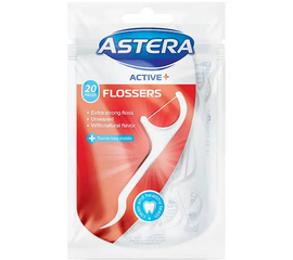 კბილის ძაფი ASTERA ACTIVE+ INTERDENTAL FLOSSERS (20 ცალი)iMart.ge