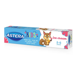 საბავშვო კბილის პასტა ASTERA KIDS ICE CREAM (50ML, 2-6 წლამდე)iMart.ge