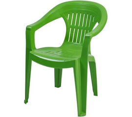 პლასტმასის სკამი COMFORT LEYLAK GREEN (59X60.5X77.5 სმ)iMart.ge