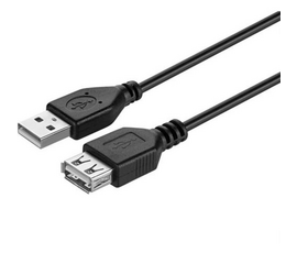 კაბელი KITS USB 2.0 (AM/AF) CABLE, BLACK, 1.8MiMart.ge