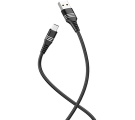 USB კაბელი HOCO ANDROID TYPE -C DU46 (TYPE-C) BLACKiMart.ge