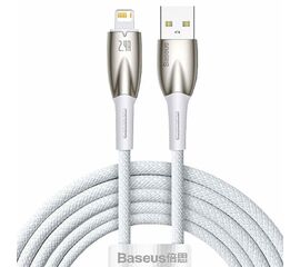 USB კაბელი BASEUS CADH000202 Lightning-USB (1 M) WHITEiMart.ge