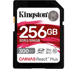 მეხსიერების ბარათი KINGSTON CANVAS REACT PLUS SDR2/256GB (256 GB)iMart.ge