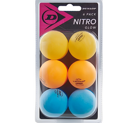 მაგიდის ტენისის ბურთების ნაკრები DUNLOP 40+ NITRO GLOW 6 BALL BOX (6 ც)iMart.ge