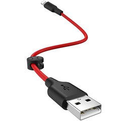 USB კაბელი HOCO X21 PLUS SILICONE CHARGING CABLE FOR LIGHTNING (0.25 M)iMart.ge