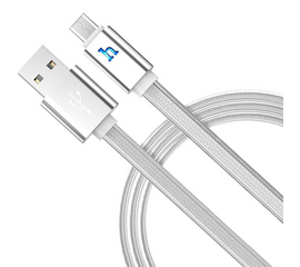 USB კაბელი HOCO UPL12 PLUS JELLY BRAIDED CHARGING DATA CABLE FOR MICRO (SMART LIGHT)iMart.ge