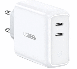 დამტენი UGREEN (70264) 36W, TYPE-C CHARGER, USB-C, WHITEiMart.ge
