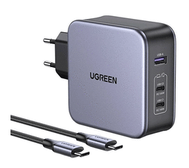 დამტენი UGREEN (90549) 140W, USB, USB-C, GRAYiMart.ge