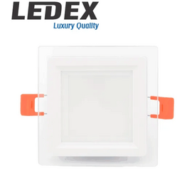 შეკიდული ჭერის LED პანელური სანათი LEDEX LED GLASS DOWN LIGHT (SQUARE) 6W 3000KiMart.ge