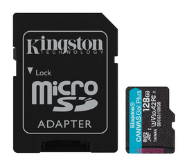 მეხსიერების ბარათი (ჩიპი) KINGSTON CANVAS GO PLUS SDCG3/128GB (128GB)iMart.ge