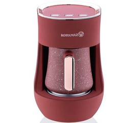 ყავის აპარატი KORKMAZ A865-01 OTANTIK COFFEE MAKER CLARET RED (700 W)iMart.ge
