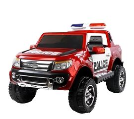 ბავშვის ელექტრო მანქანა FORD POLICE 06R ტყავის სავარძლითა და კაუჩუკის საბურავებითiMart.ge