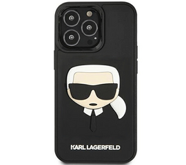 მობილური ტელეფონის ქეისი KARL LAGERFELD CASE WITH 3D RUBBER KARL HEAD IPHONE 14 PRO KLHCP14LKH3DBK BLACKiMart.ge
