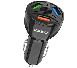 მანქანის USB დამტენი KAKU GIN-800069 (20 W) BLACKiMart.ge