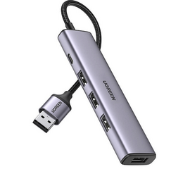 USB-C ჰაბი UGREEN CM473 (20805) GREYiMart.ge