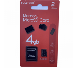 მეხსიერების ბარათი FULLTECH MICROSD CARD 4GBiMart.ge