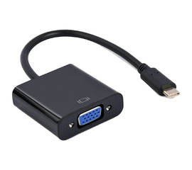 USB ადაპტერი GEMBIRD A-CM-VGAF-01 BLACK (1.5 M)iMart.ge