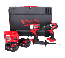 ბურღ-სახრახნისი და ქანჩის გასაღები MILWAUKEE M18 BPP2C-402C (18V)iMart.ge