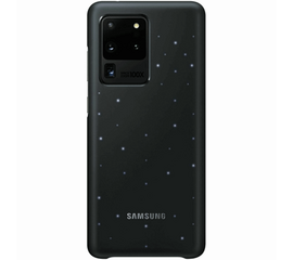 ტელეფონის ქეისი SAMSUNG GALAXY  S20 ULTRA LED COVER CASE BLACK (EF-KG988CBEGRU)iMart.ge