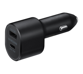 მანქანის USB დამტენი SAMSUNG CAR FAST CHARGER (DUAL PORT) USB TYPE-C, POWER DELIVERY 45 W  (EP-L5300XBEGRU)iMart.ge