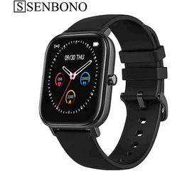 სმარტ საათი SENBONO P8 black IP67 Smart Watch Wristband Sport Clock Heart Rate Monitor Sleep tracker for phoneiMart.ge