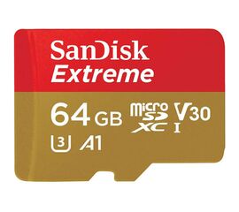 მეხსიერების ბარათი SANDISK 64GB EXTREME MICROSDXC (SDSQXA1-064G-GN6MN) SDSQXA26DN-064GRiMart.ge