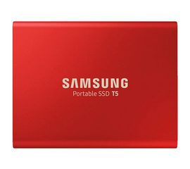გარე მყარი დისკი SAMSUNG PC COMPONENTS  HDD/ External/ 1.8"/ SAMSUNG T5 EXTERNAL 500 GB SSD RED MU-PA500R/WWiMart.ge
