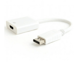 ადაპტერი GMB DISPLAYPORT v.1.2 TO HDMI ADAPTER CABLE WHITE (A-DPM-HDMIF-03-W)iMart.ge