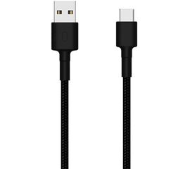 USB კაბელი XIAOMI ANDROID CABLE FOR PSU Mi TYPE-C BRAIDED CABLE SJV4109GL BLACKiMart.ge
