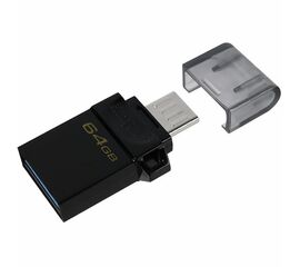 USB ფლეშ მეხსიერება KINGSTON 64GB USB 3.2 G2 MICROUSB DTMICRODUO OTGiMart.ge