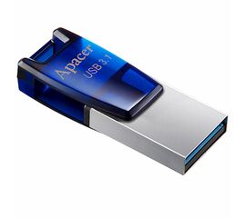 USB ფლეშ მეხსიერება  APACER   64GB USB 3.1 MICROUSB OTG AH179 ლურჯიiMart.ge