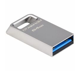 ფლეშ მეხსიერება KINGSTON 64GB USB 3.1 DT MICRO METAL SILVERiMart.ge
