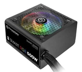 კვების ბლოკი THERMALTAKE PC COMPONENTS POWER SUPPLY SMART RGB 500W/80 PLUS SLEEVED CABLES (PS-SPR-0500NHSAWE-1)iMart.ge