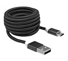 კაბელი SBOX ANDROID MICRO USB  CHARGING CABLE 1.5M BLISTER BLACK (USB-10315B)iMart.ge