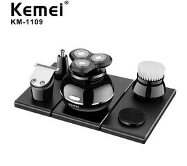 მრავალფუნქციური წვერსაპარსი KEMEI KM-1109 (საკრეჭი, ტრიმერი, ჯაგრისი)iMart.ge