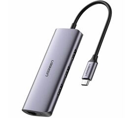 გადამყვანი UGREEN USB-C to 3 x USB 3.0+RJ45+Micro USB MULTIFUNCTIONiMart.ge